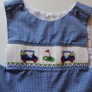 2T Seersucker Golf Outfit